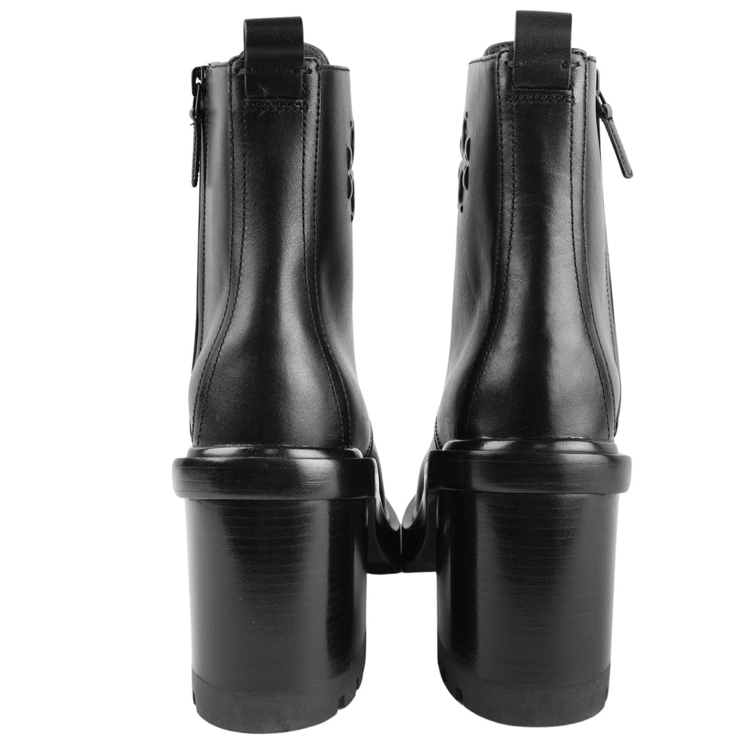 Tory Burch Double T Lug Boots in Black - Discounts on Tory Burch at UAL