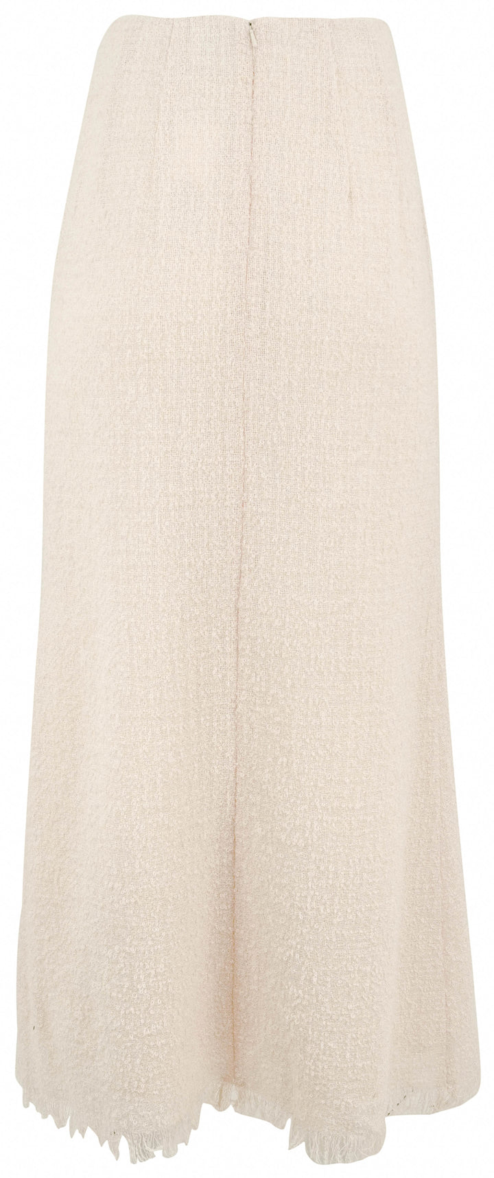 Rosie Assoulin Fringe Flared Pencil Skirt in Tropical Wool Boucle - Discounts on Rosie Assoulin at UAL