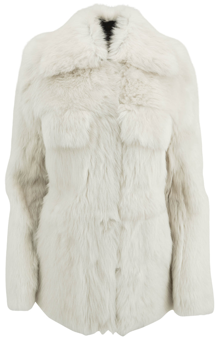 Khaite Fur Jacket in Cream