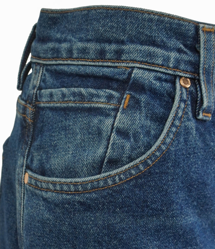 Goldsign Cropped Hayward Jeans in Blue - Discounts on GOLDSIGN at UAL