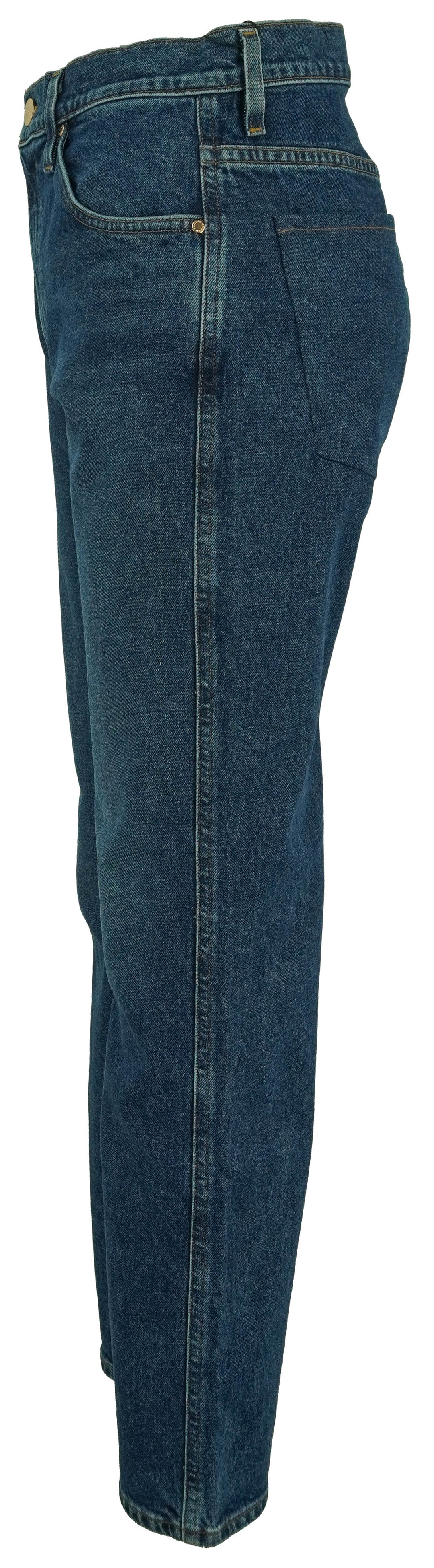 Goldsign Cropped Hayward Jeans in Blue - Discounts on GOLDSIGN at UAL