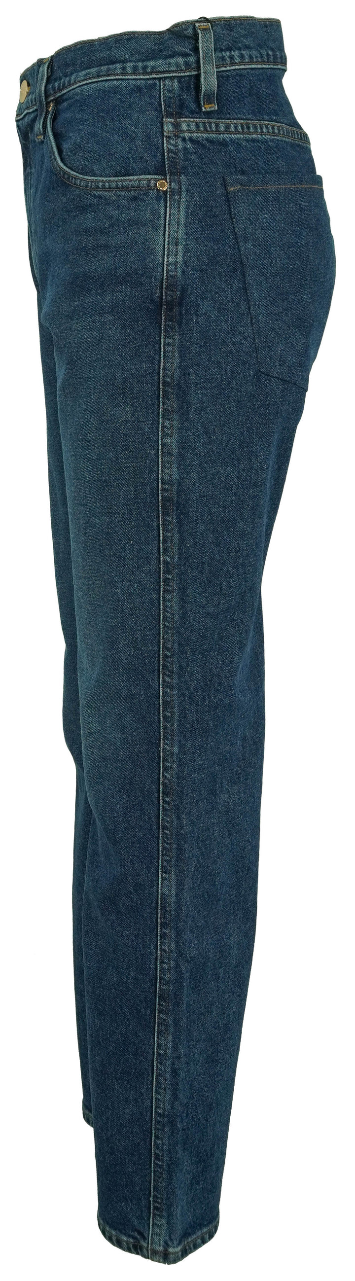 Goldsign Cropped Hayward Jeans in Blue - Discounts on GOLDSIGN at UAL