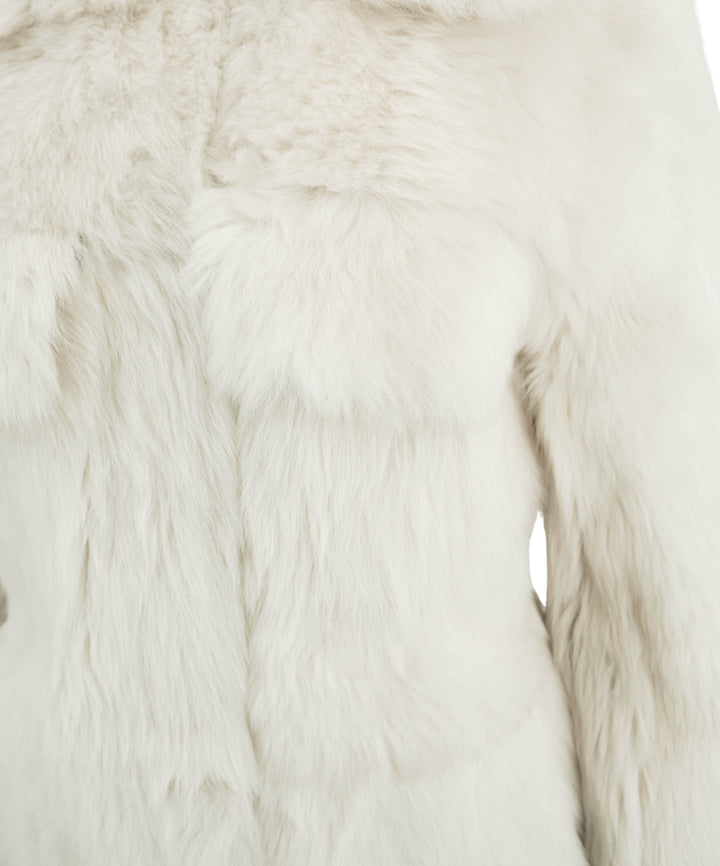 Khaite Fur Jacket in Cream