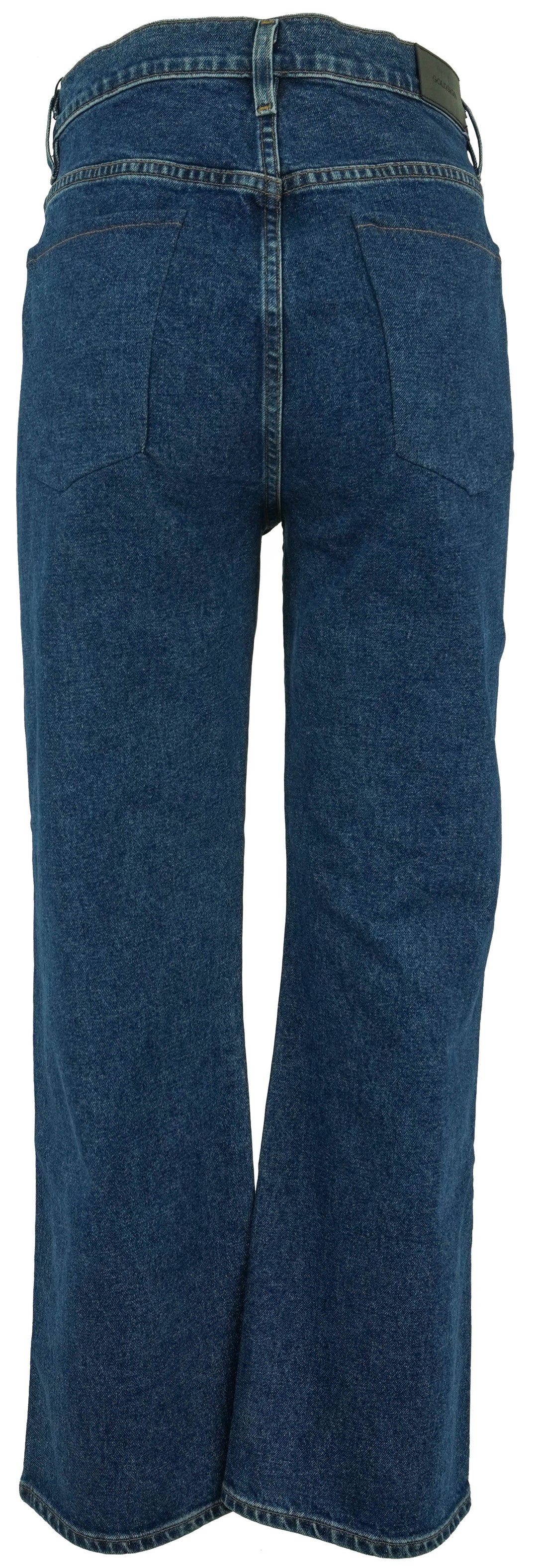 Goldsign Cropped Hayward Jeans in Blue - Discounts on GOLDSIGN at UAL