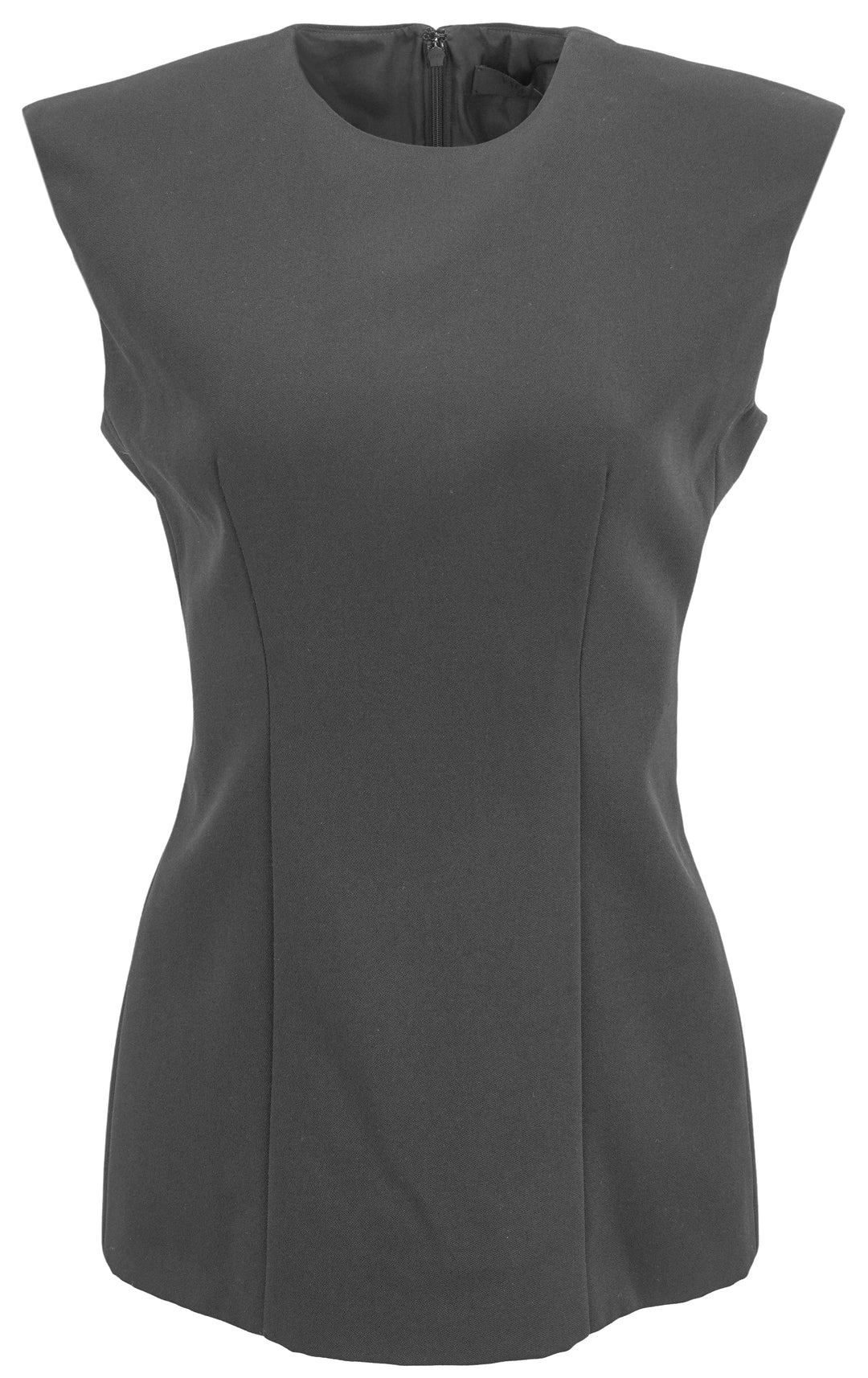 Valentino Exaggerated Shoulder Top in Black