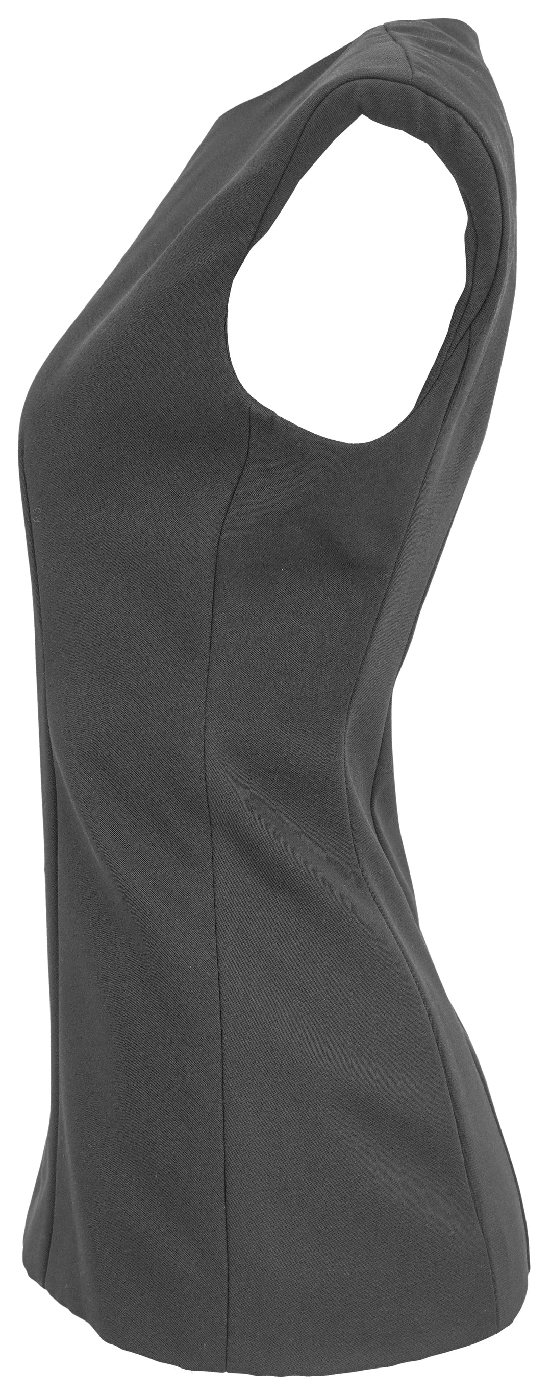Valentino Exaggerated Shoulder Top in Black