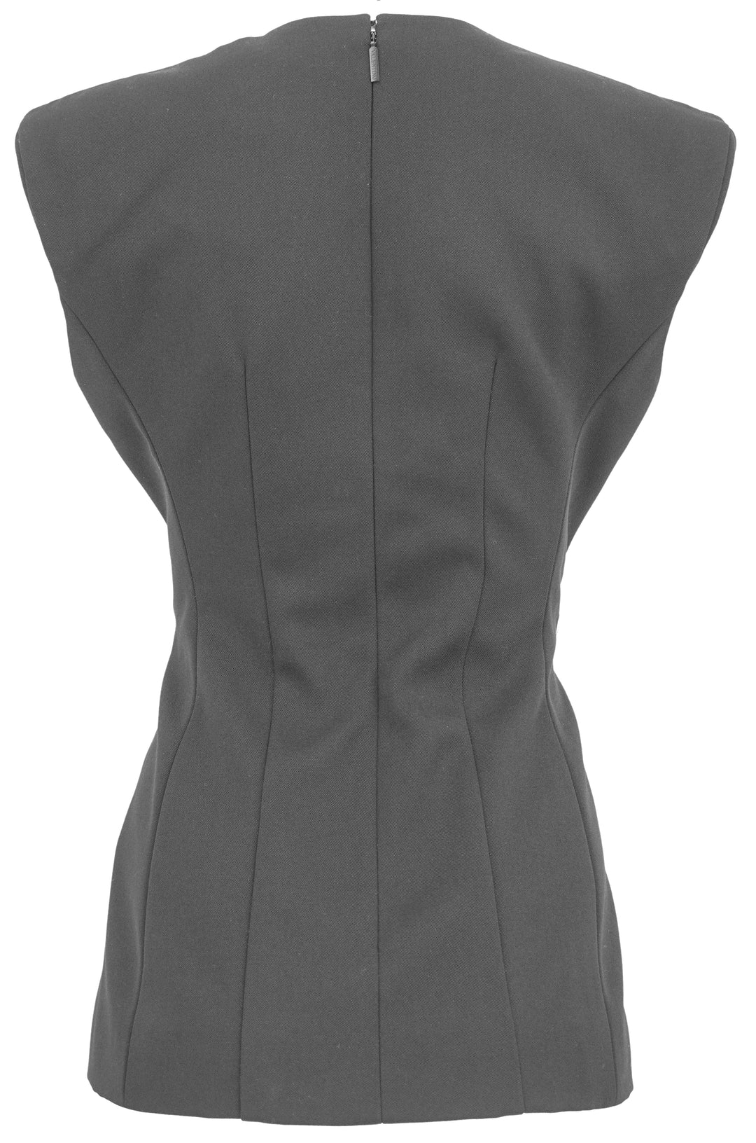 Valentino Exaggerated Shoulder Top in Black