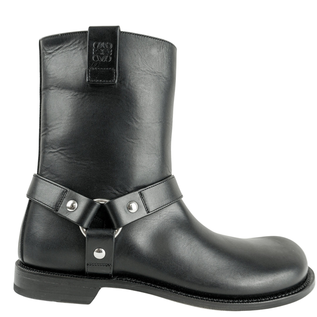 Loewe Campo Biker Boot in Black - Discounts on LOEWE at UAL