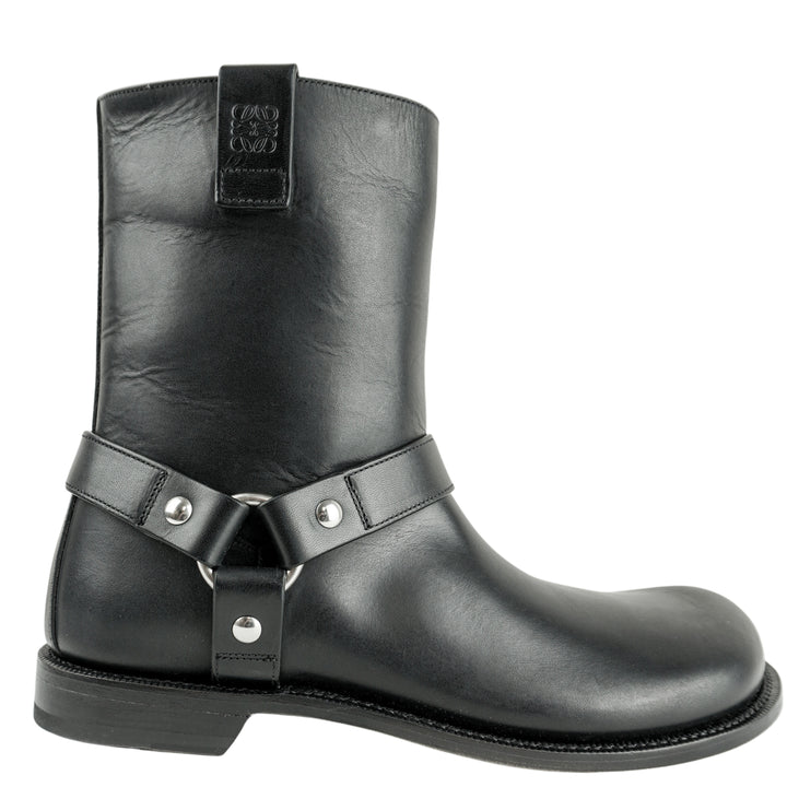 Loewe Campo Biker Boot in Black - Discounts on LOEWE at UAL