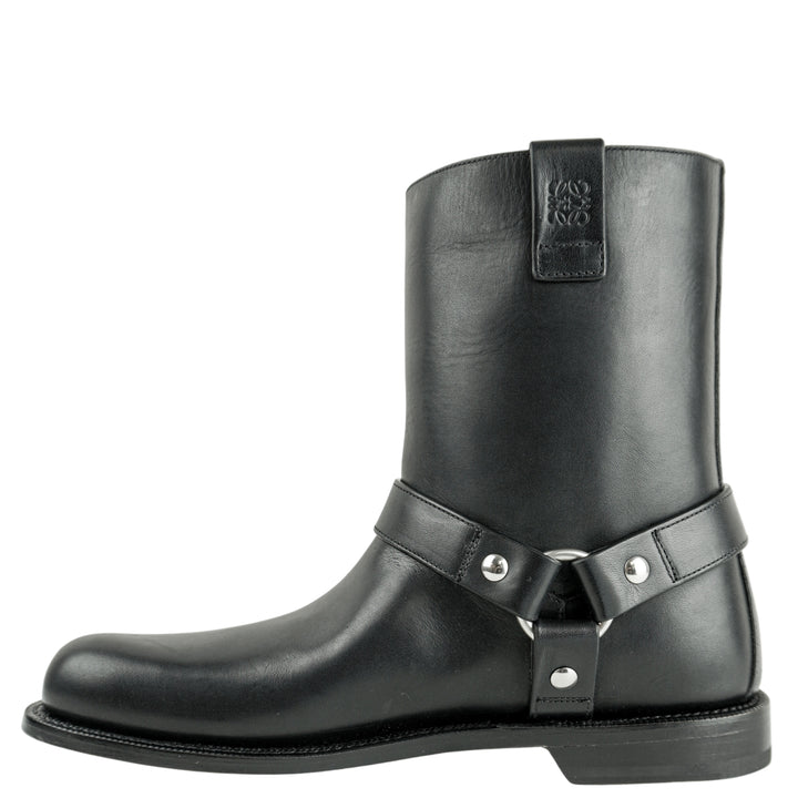 Loewe Campo Biker Boot in Black - Discounts on LOEWE at UAL