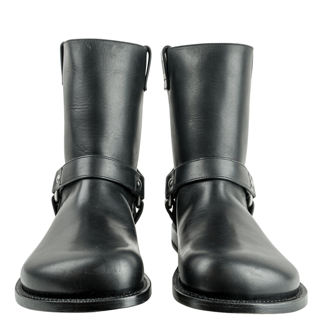 Loewe Campo Biker Boot in Black - Discounts on LOEWE at UAL