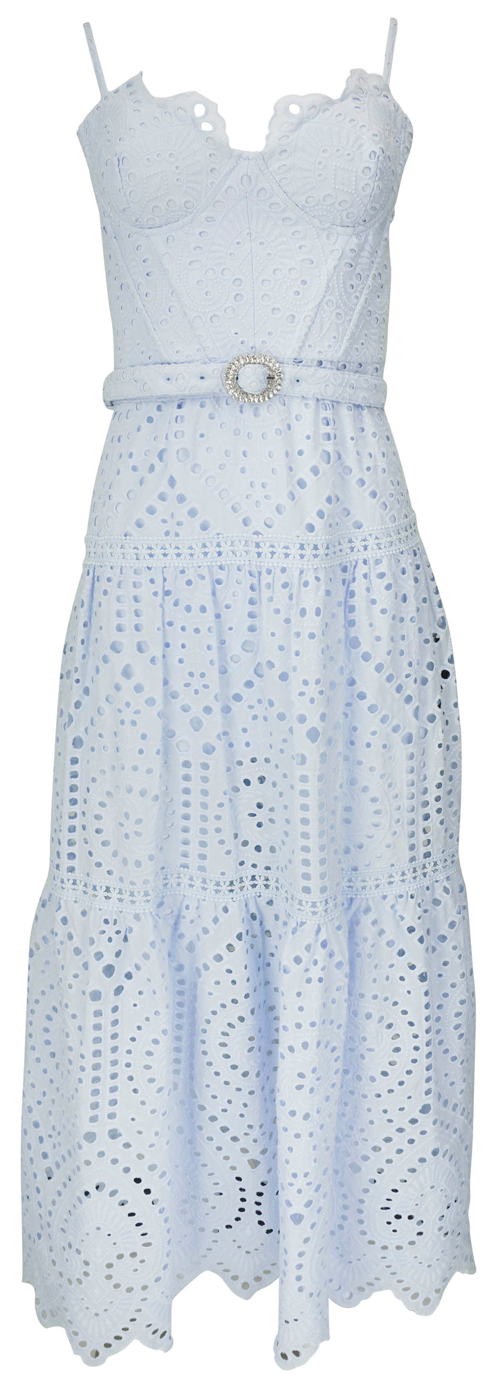 Generation Love Zuria Cotton Eyelet Maxi Dress in Opal - Discounts on Generation Love at UAL