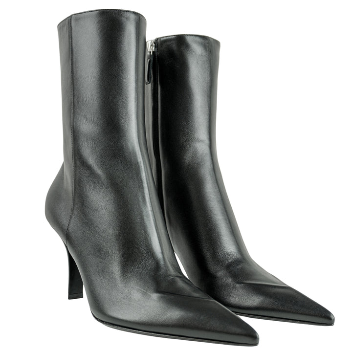 Amina Muaddi Christine Bootie in Black - Discounts on Amina Muaddi at UAL