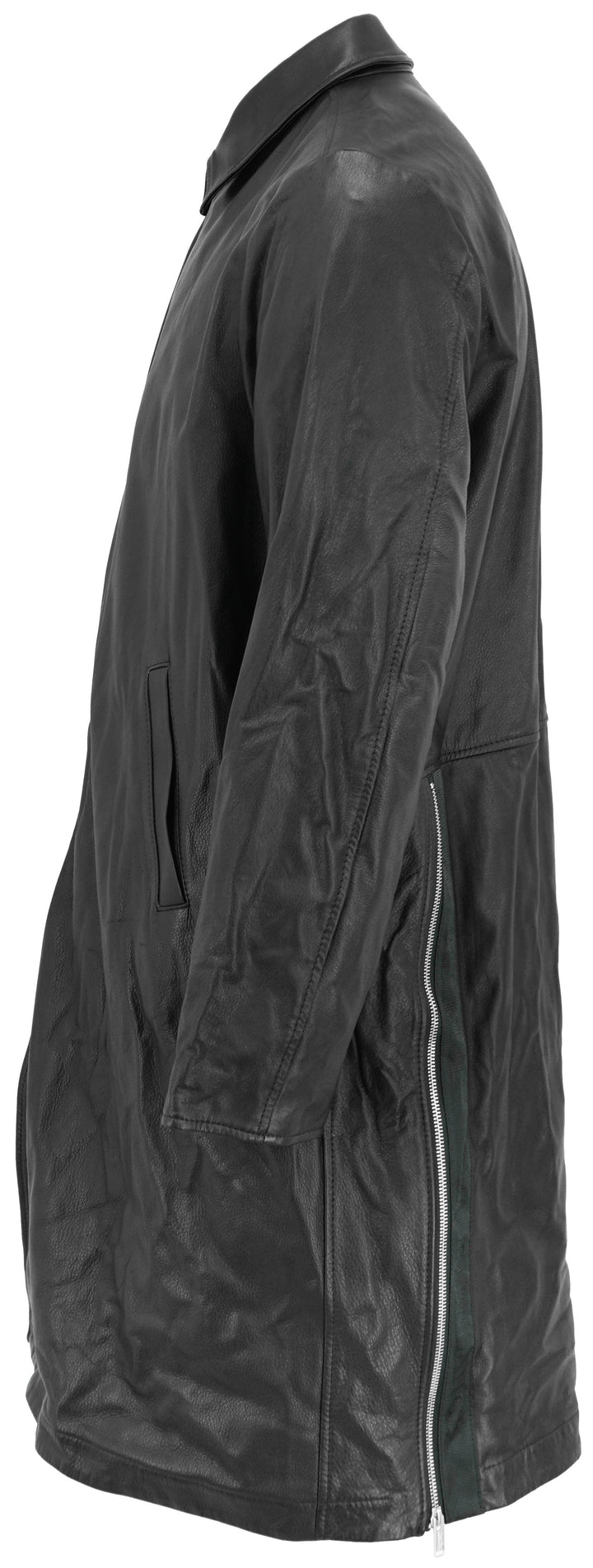 Undercover Leather Jacker in Black - Discounts on Undercover at UAL