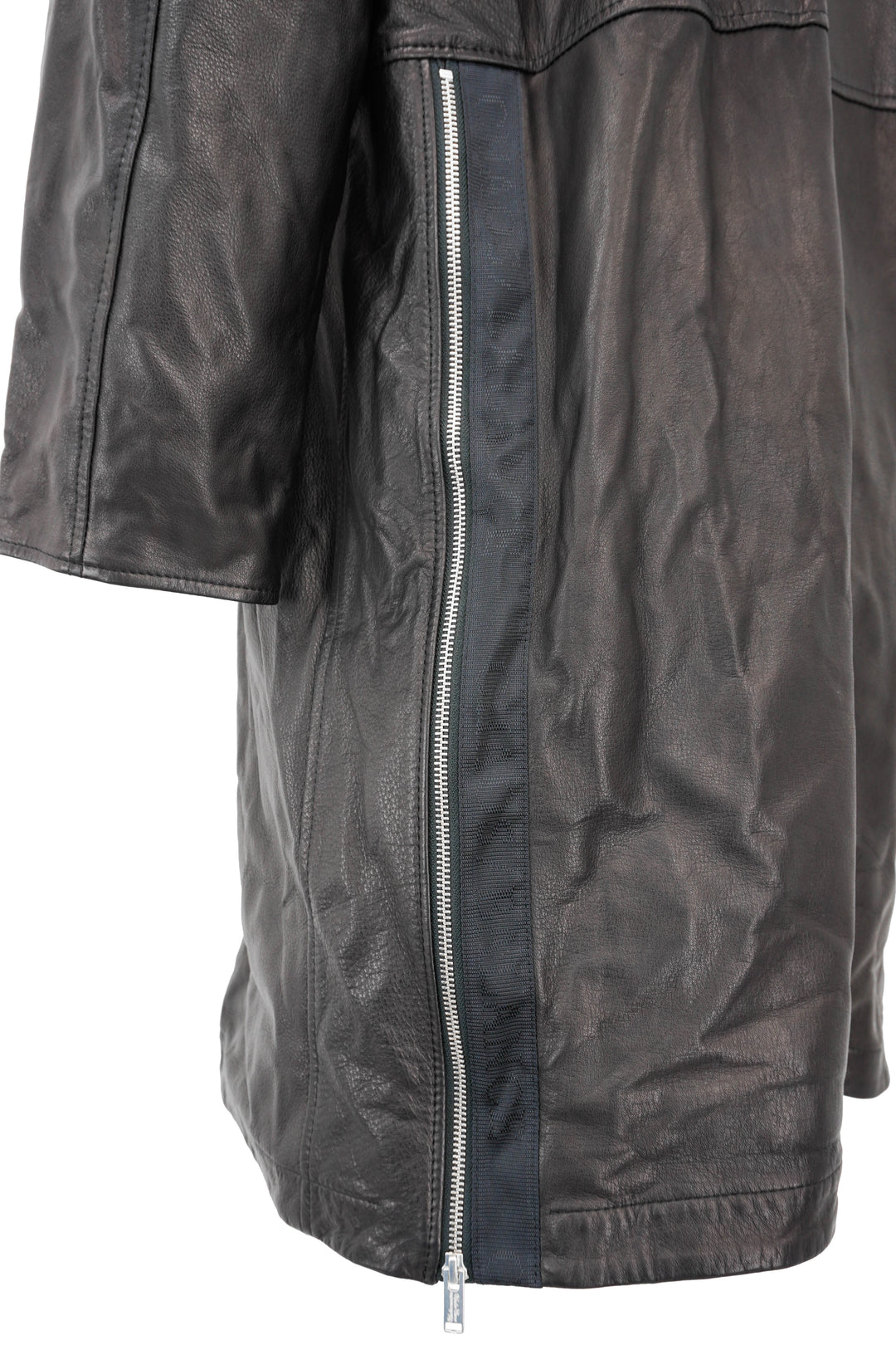 Undercover Leather Jacker in Black - Discounts on Undercover at UAL