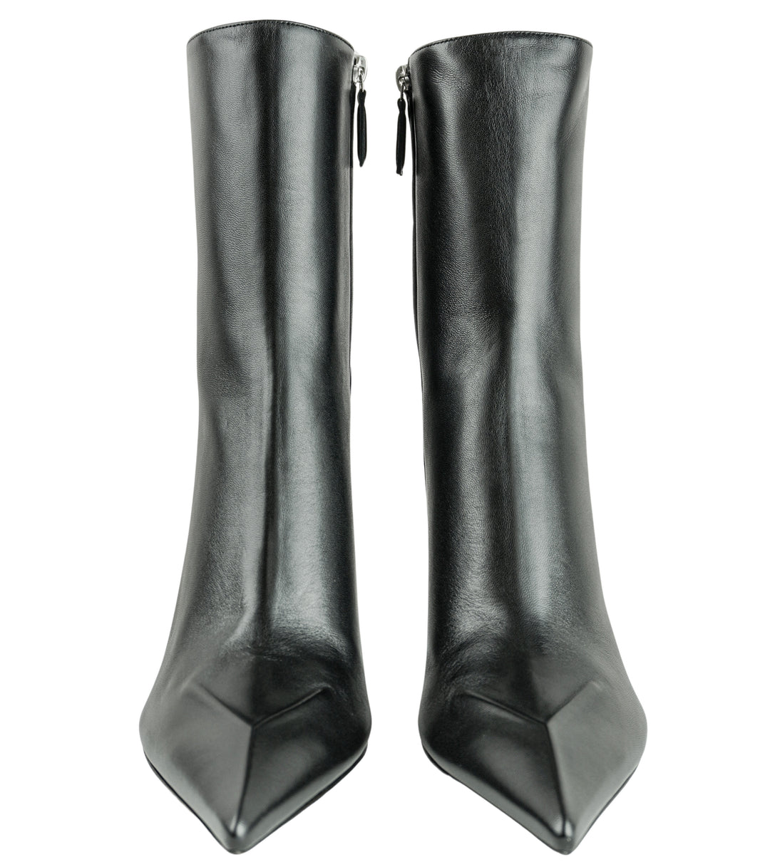 Amina Muaddi Christine Bootie in Black - Discounts on Amina Muaddi at UAL
