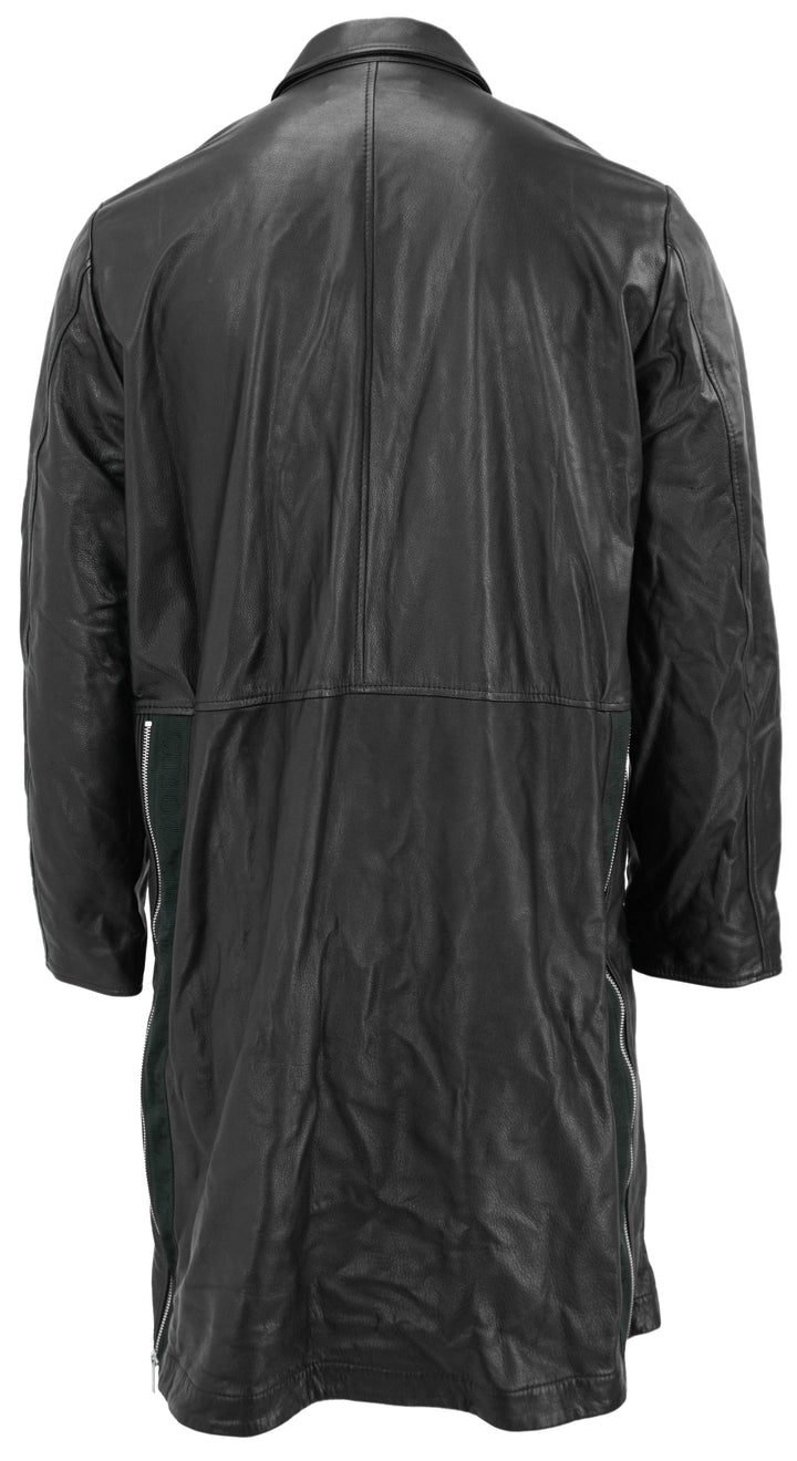 Undercover Leather Jacker in Black - Discounts on Undercover at UAL