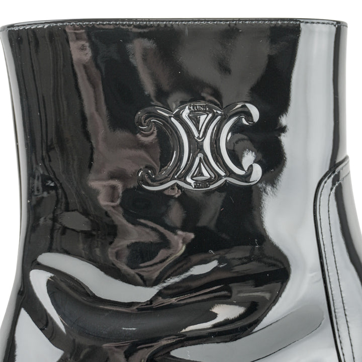 Celine Les Bottes Triomphe Ankle Boots in Black - Discounts on Celine at UAL