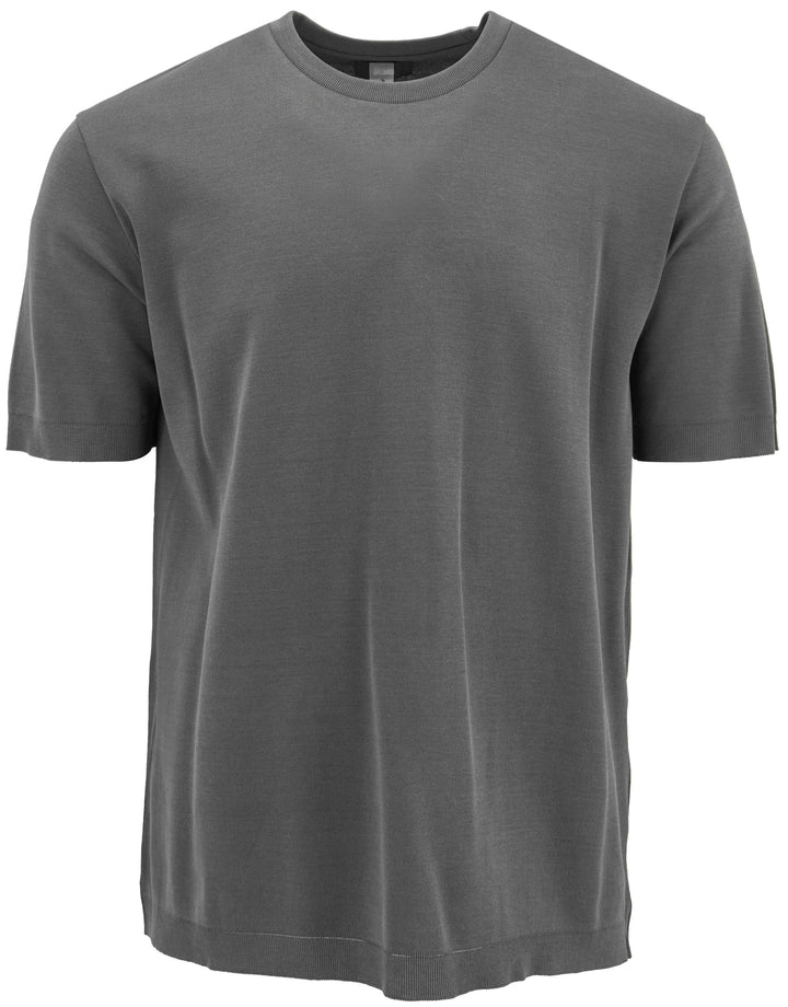Herno Jersey Tee Shirt in Grey - Discounts on Herno at UAL