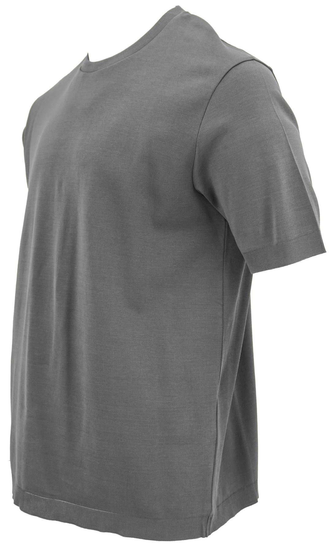 Herno Jersey Tee Shirt in Grey - Discounts on Herno at UAL