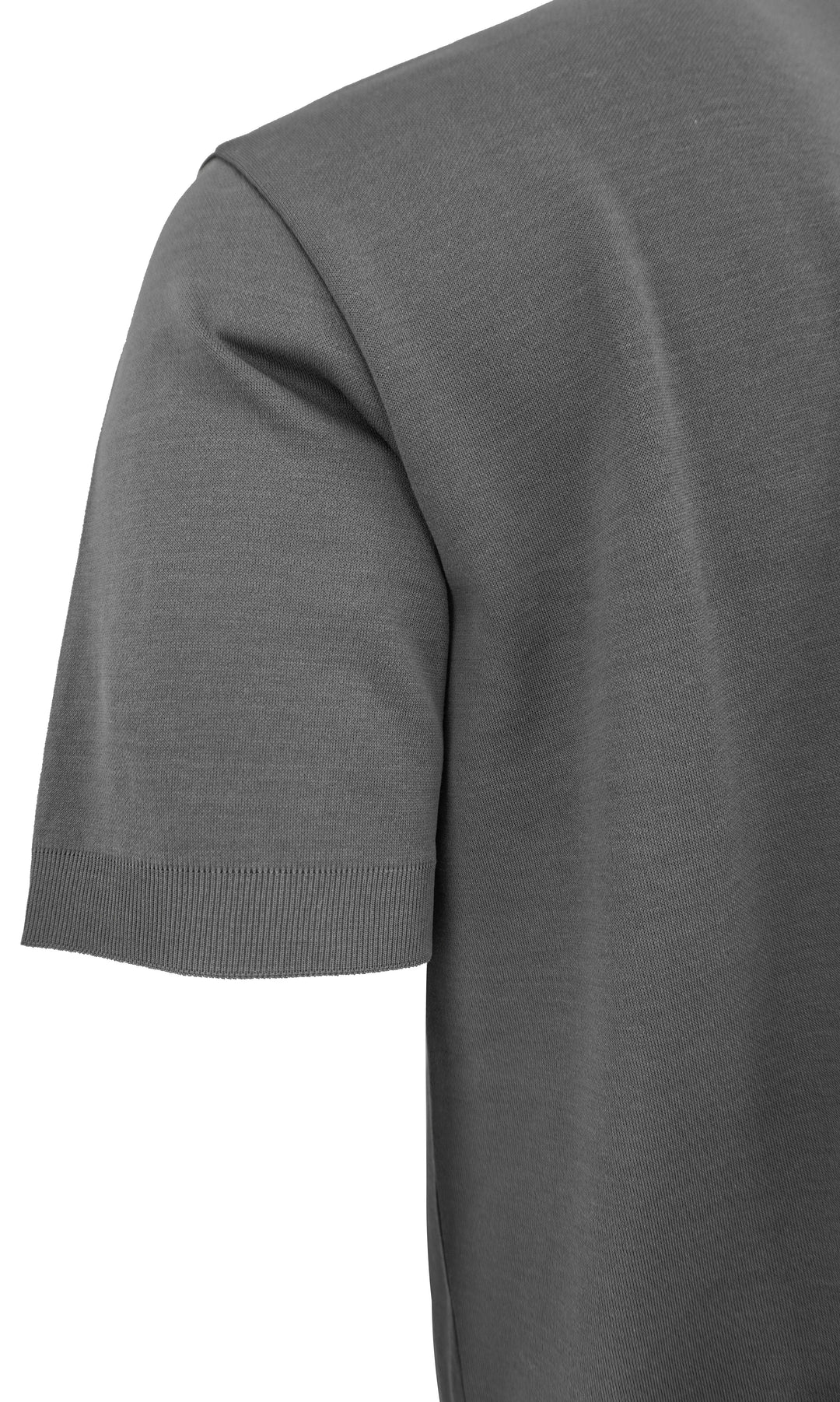 Herno Jersey Tee Shirt in Grey - Discounts on Herno at UAL