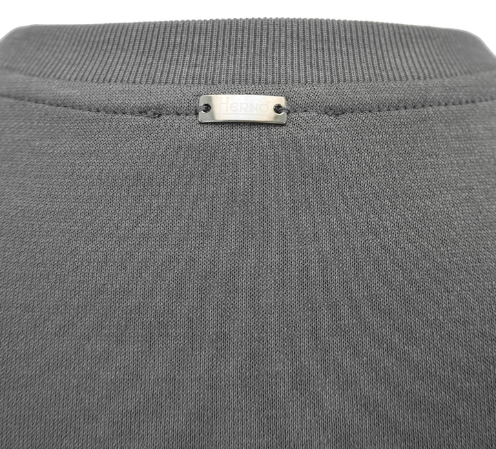 Herno Jersey Tee Shirt in Grey - Discounts on Herno at UAL