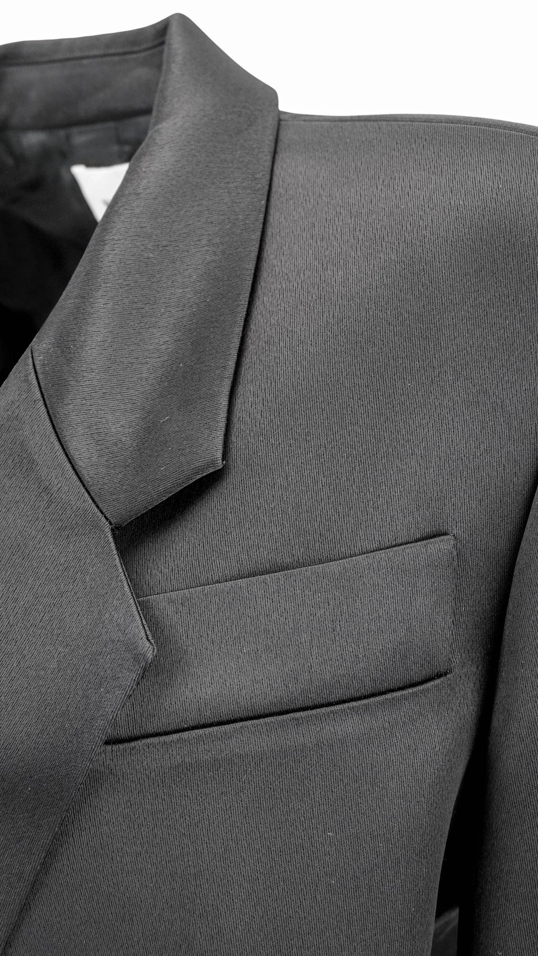 Khaite Willow Satin Blazer in Black - Discounts on Khaite at UAL