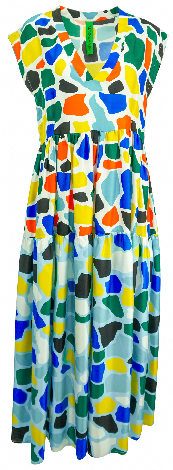 Rianna + Nina Kilimi Volant Dress in Mosaic Multi - Discounts on Rianna + Nina at UAL