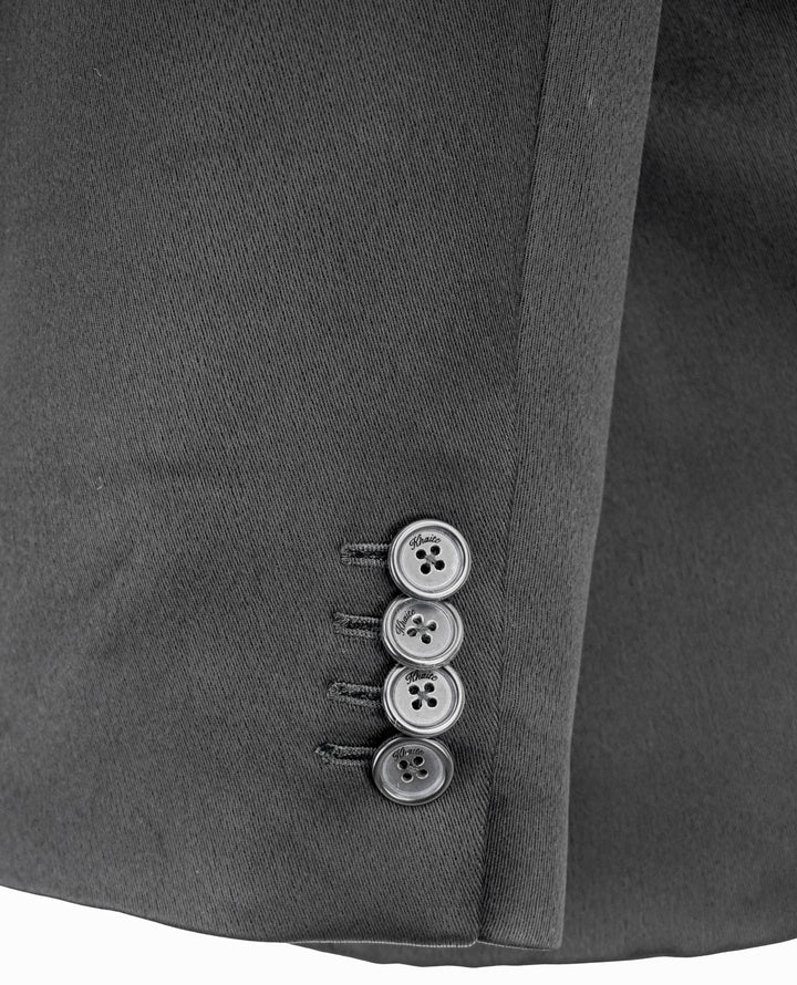 Khaite Willow Satin Blazer in Black - Discounts on Khaite at UAL