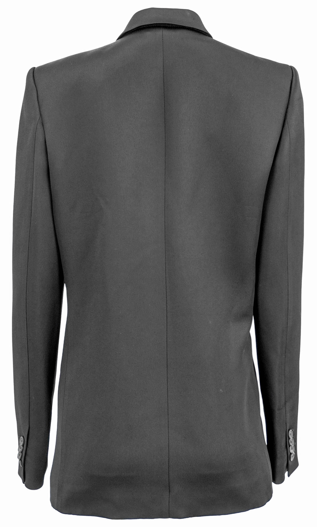 Khaite Willow Satin Blazer in Black - Discounts on Khaite at UAL