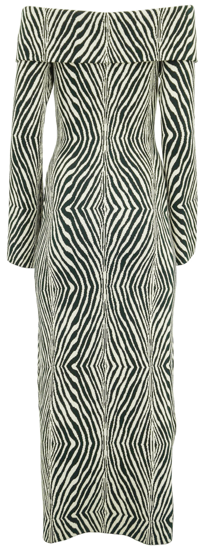 By Malene Birger Bennie Zebra Print Sweater Dress in Cream/Black