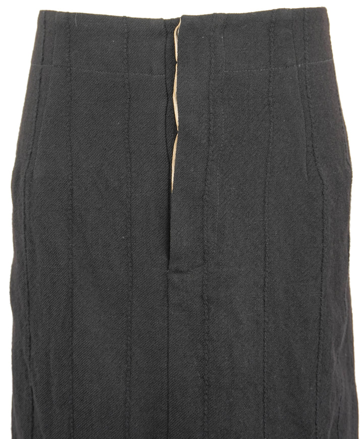 Uma Wang Tacna Gauche Skirt in Black - Discounts on Uma Wang at UAL