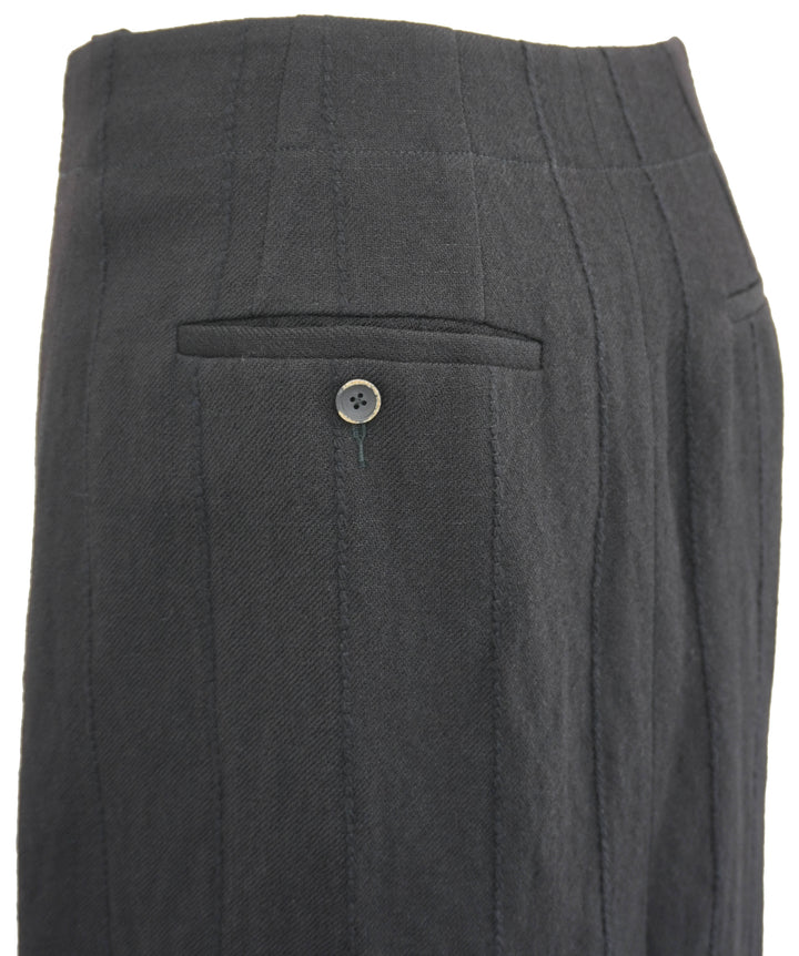 Uma Wang Tacna Gauche Skirt in Black - Discounts on Uma Wang at UAL