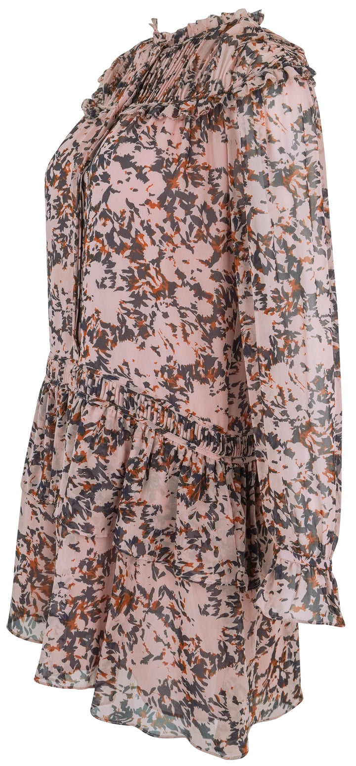 Joie Floral Mini Dress in Pink - Discounts on Joie at UAL