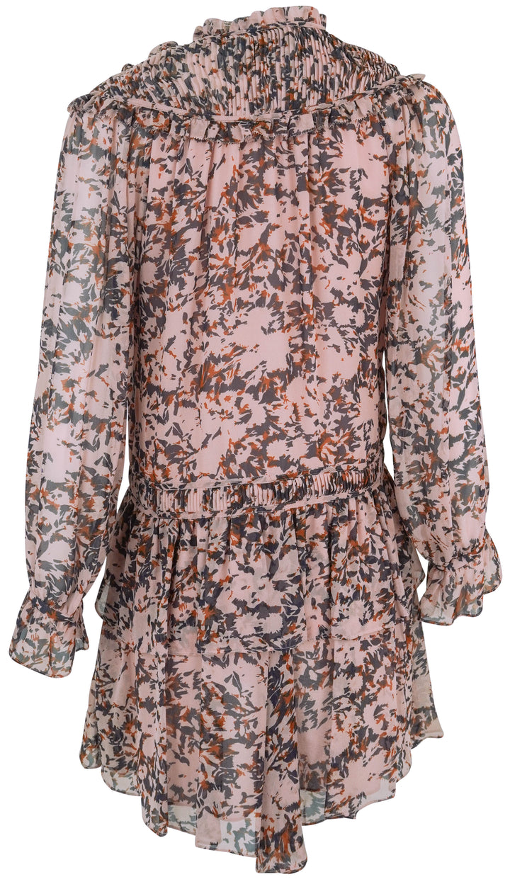 Joie Floral Mini Dress in Pink - Discounts on Joie at UAL