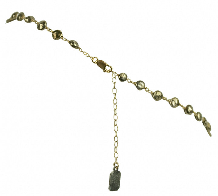Ela Rae Yaeli Necklace in Pyrite - Discounts on Ela Rae at UAL