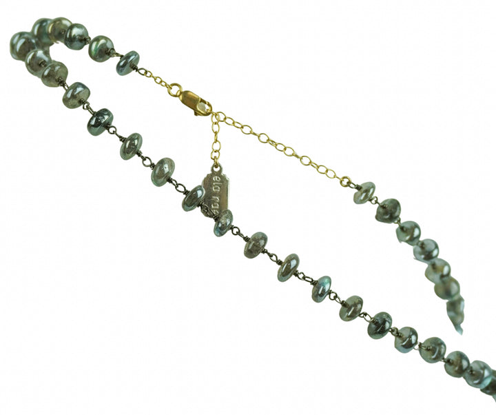 Ela Rae Diana Grand Necklace in Labradorite - Discounts on Ela Rae at UAL