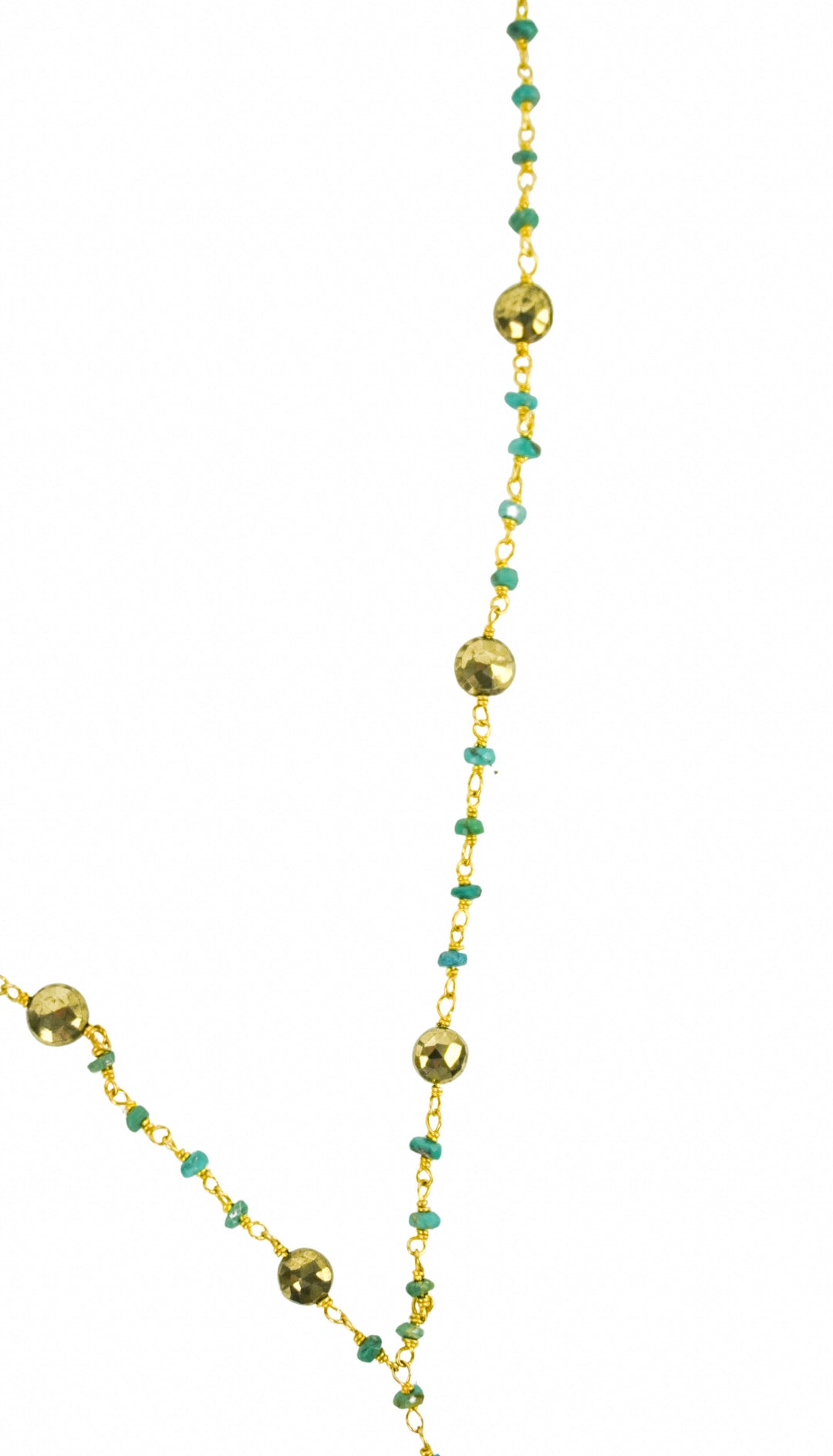 Ela Rae Yaeli Satellite Necklace in Turquoise - Discounts on Ela Rae at UAL