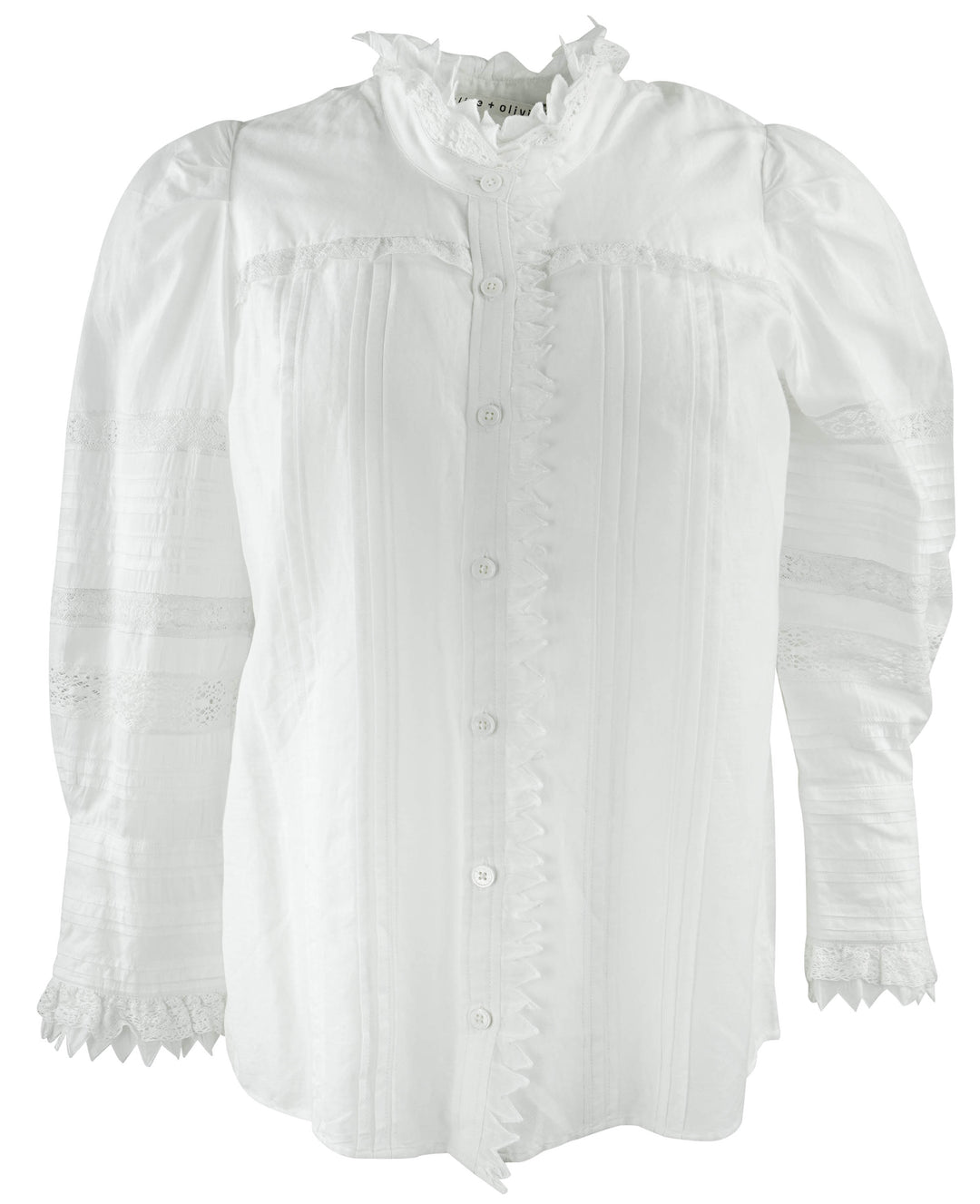 Alice + Olivia Blouse in White - Discounts on Alice + Olivia at UAL