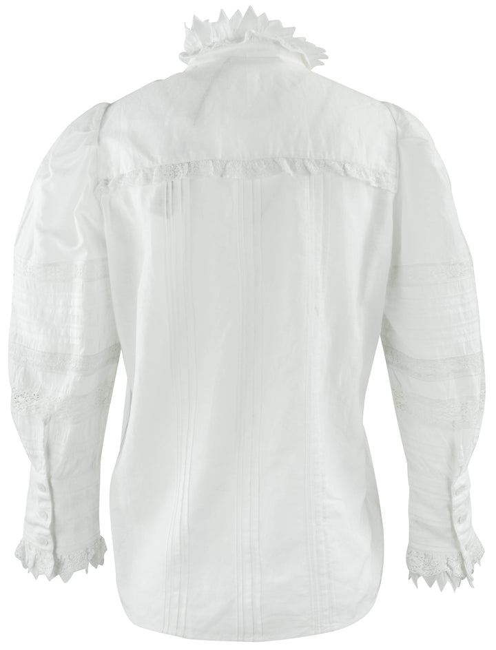 Alice + Olivia Blouse in White - Discounts on Alice + Olivia at UAL
