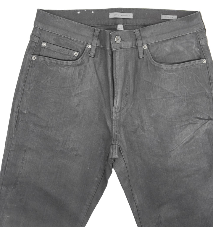 John Varvatos Coated Denim in Ink Blue - Discounts on John Varvatos at UAL