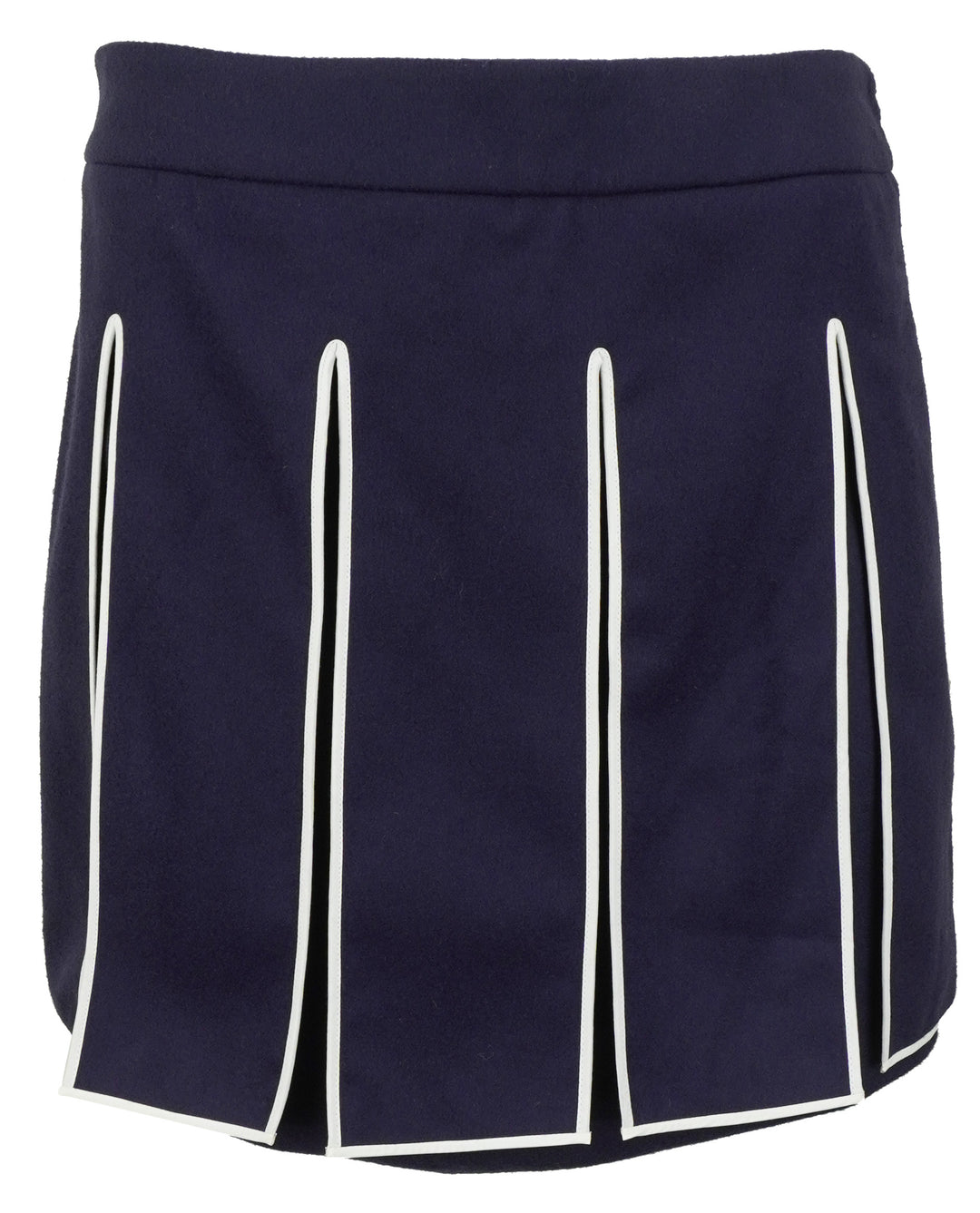 Kenzo Wool Mini Skirt in Navy/White - Discounts on Kenzo at UAL