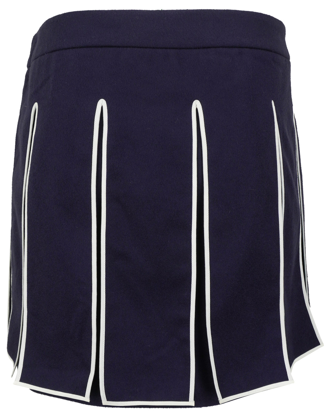 Kenzo Wool Mini Skirt in Navy/White - Discounts on Kenzo at UAL
