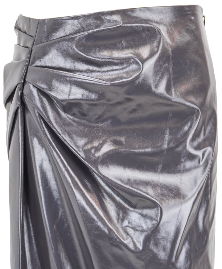 A.L.C. Tessa Faux Leather Skirt in Smoke - Discounts on A.L.C. at UAL