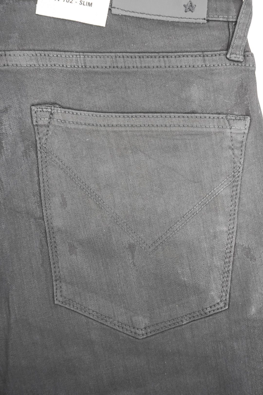 John Varvatos Coated Denim in Ink Blue - Discounts on John Varvatos at UAL