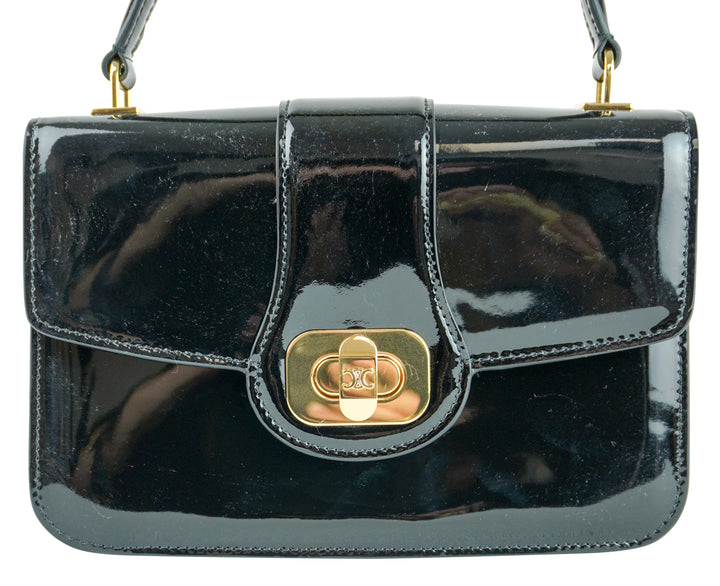 Celine Teen Josephine in Patent Black - Discounts on Celine at UAL