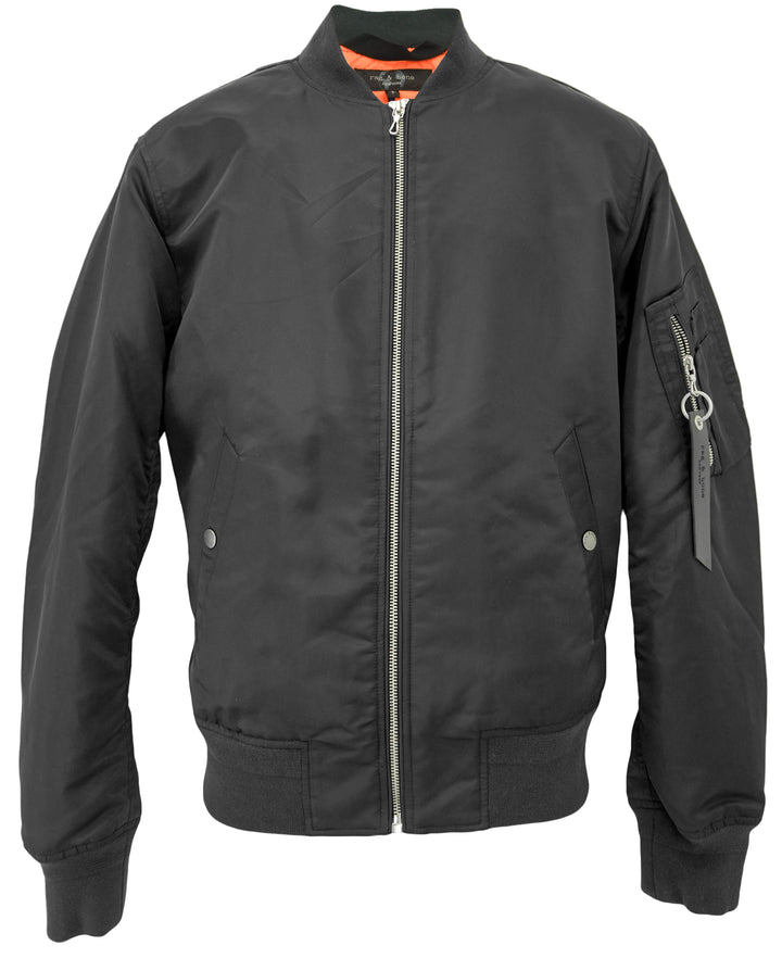 Rag & Bone Manston Bomber Jacket in Black - Discounts on Rag & Bone at UAL