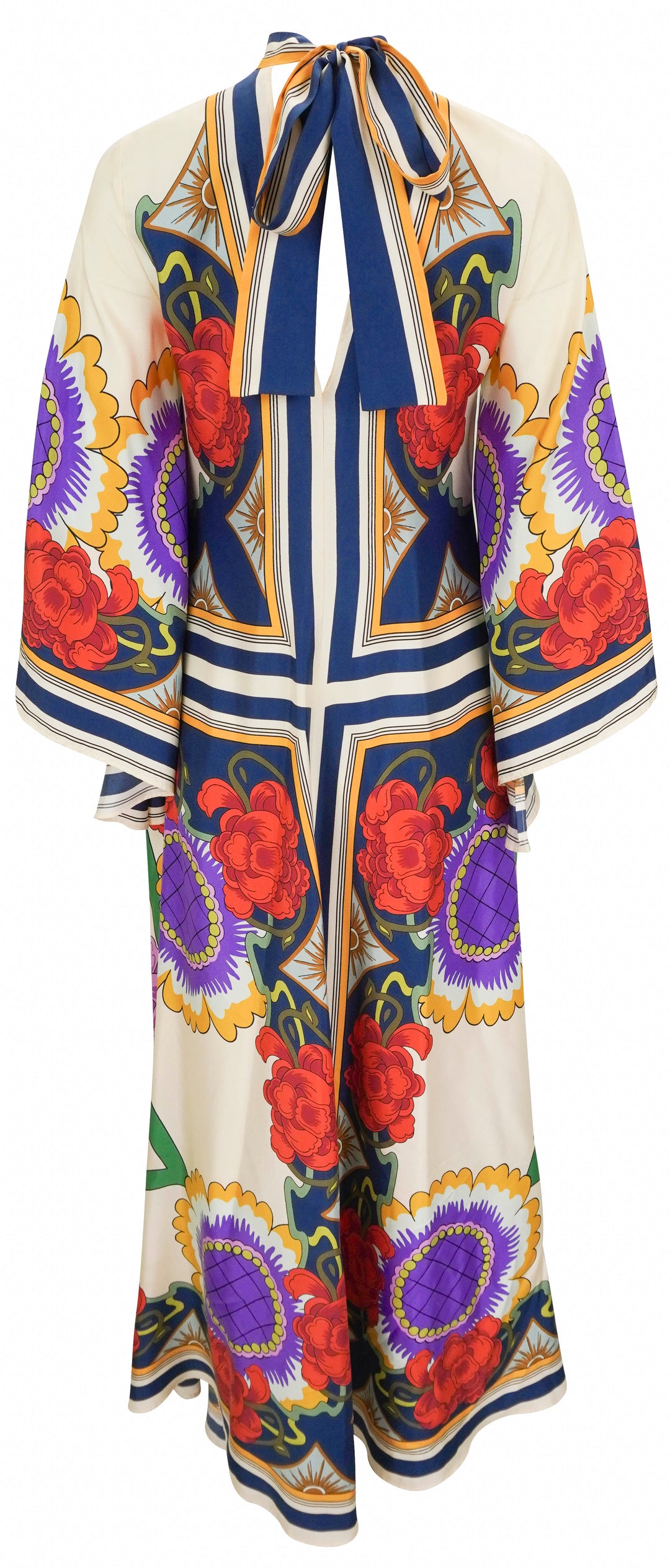 La DoubleJ. Magnifico Printed Maxi Dress in Foulard Liberty Rust