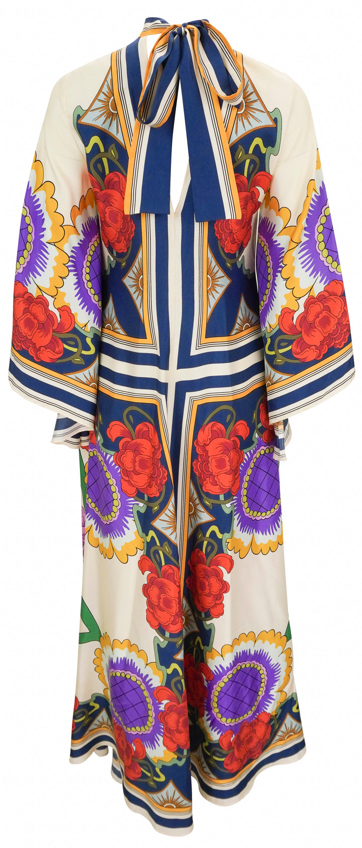 La DoubleJ. Magnifico Printed Maxi Dress in Foulard Liberty Rust