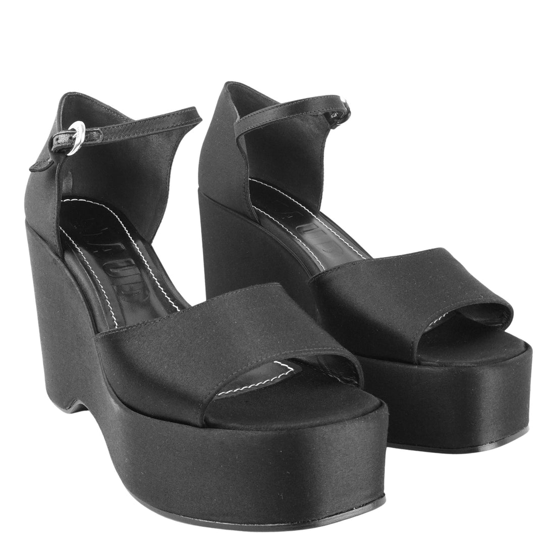 Staud Stella Platform Sandal in Black - Discounts on Staud at UAL